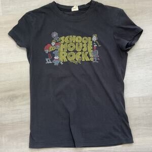 Mighty Fine Vintage School House Rock Tee Black Small